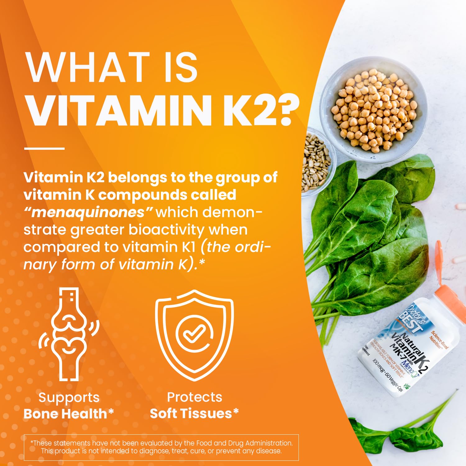 Foto 5 pulgar | Venta Internacional -  Vitamina K2 Mk-7 Doctor's Best