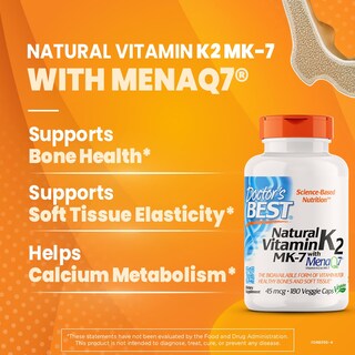 Foto 2 | Venta Internacional-Suplemento Doctor's Best de Vitamina K2 180 Cápsulas