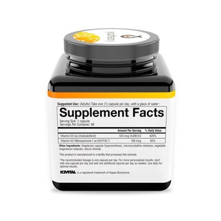 Foto 2 | Venta Internacional - Suplemento Diario De Vitamina K2d3 De Youtheory 60 Cápsulas