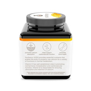 Foto 5 | Venta Internacional - Suplemento Diario De Vitamina K2d3 De Youtheory 60 Cápsulas