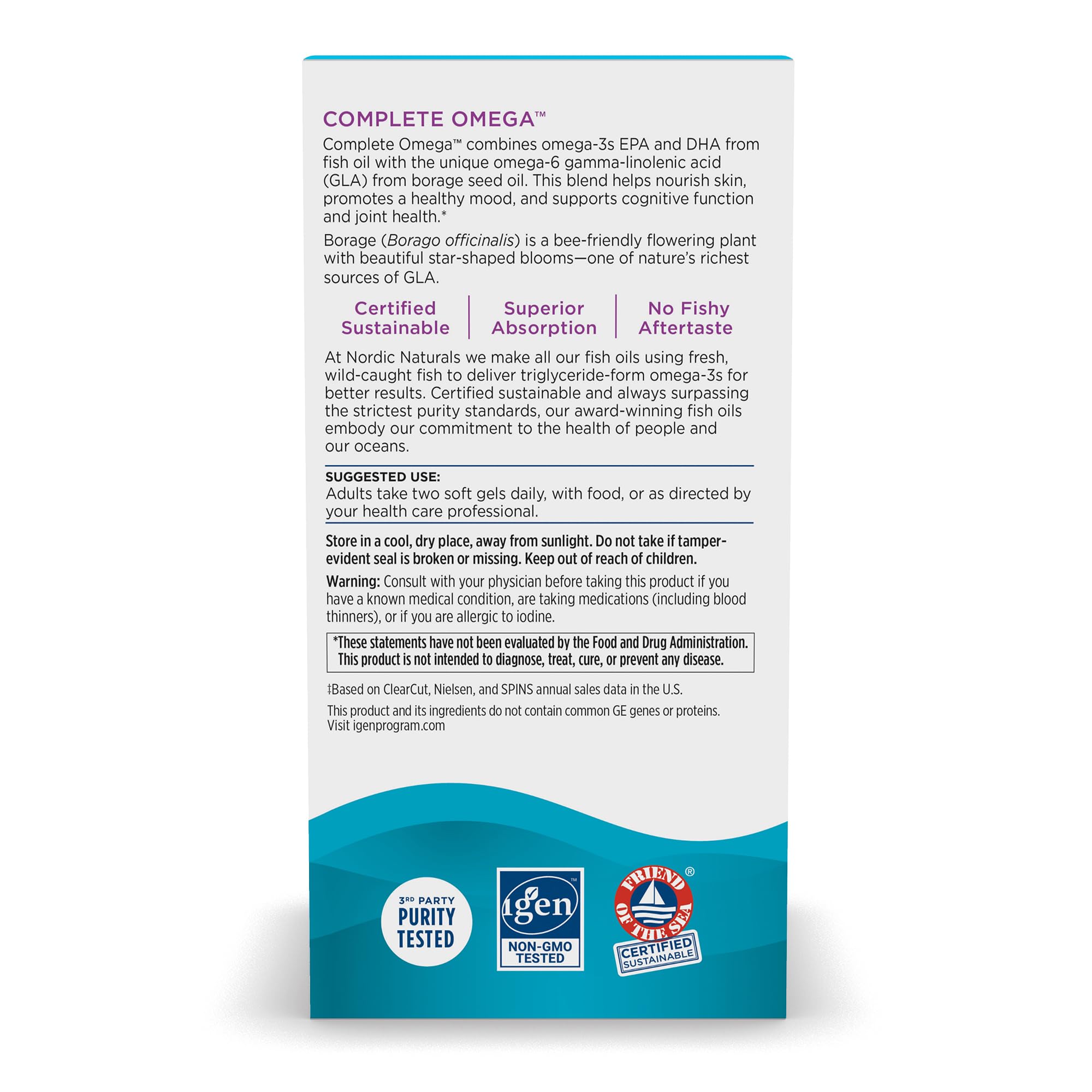 Foto 3 | Venta Internacional - Suplemento De Geles Blandos Nordic Naturals Complete Omega 120