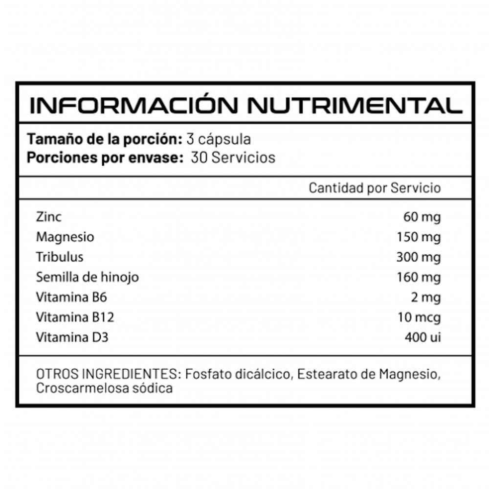 Foto 5 | Redline Menstesto 90 Capsulas