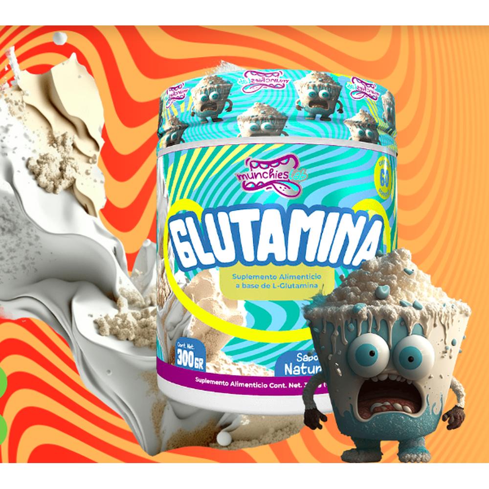 Foto 3 pulgar | Suplemento Munchies Lab Glutamina Sabor Natural 300 g