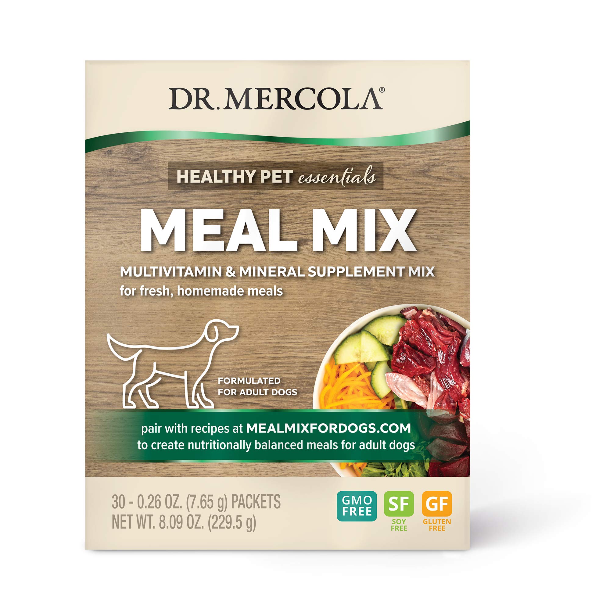 Venta Internacional - Mezcla de Comida para Perros Adultos Dr. Mercola 30 Paquetes