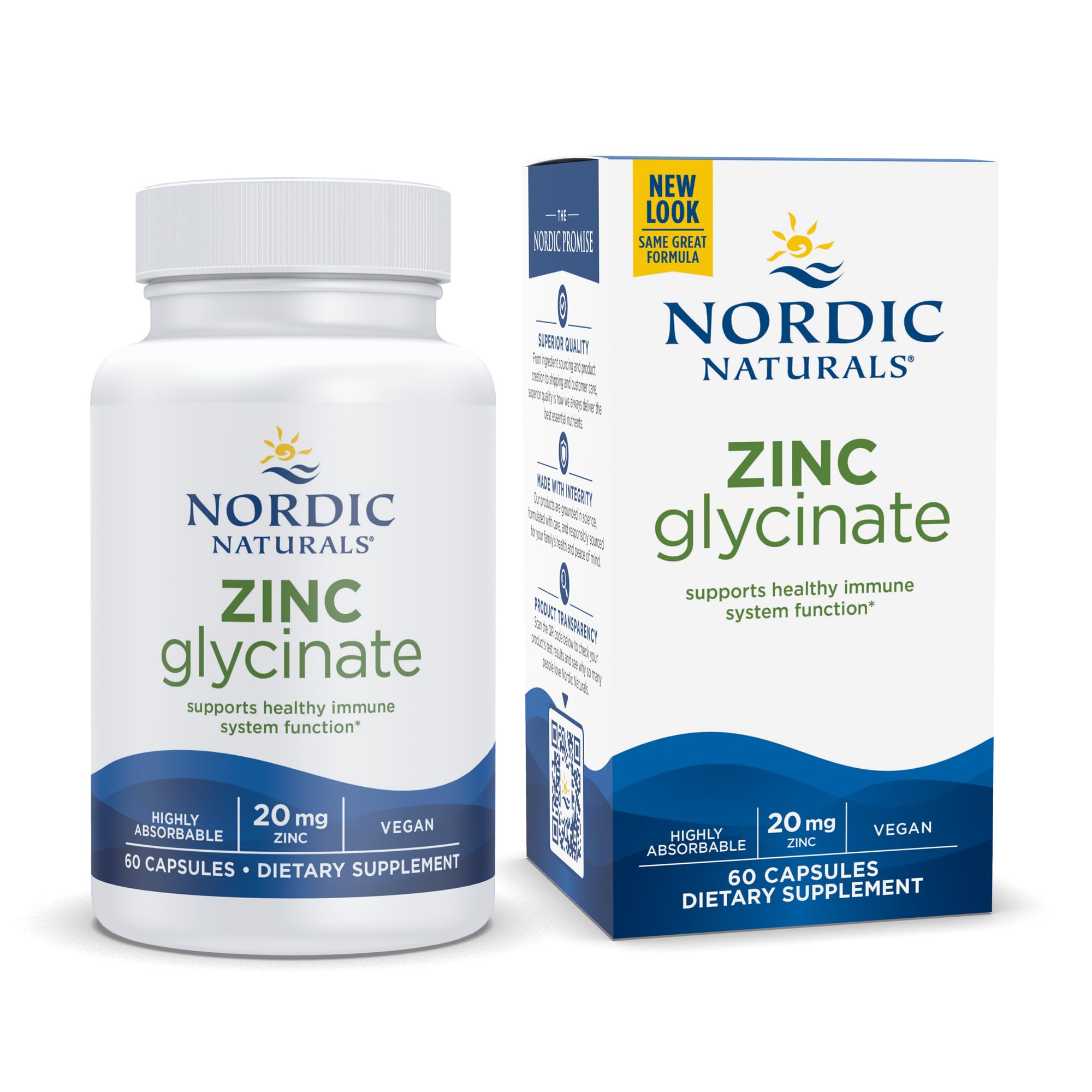Foto 2 pulgar | Venta Internacional - Suplemento de Glicinato de Zinc Nordic Naturals 20 mg 60 Cápsulas