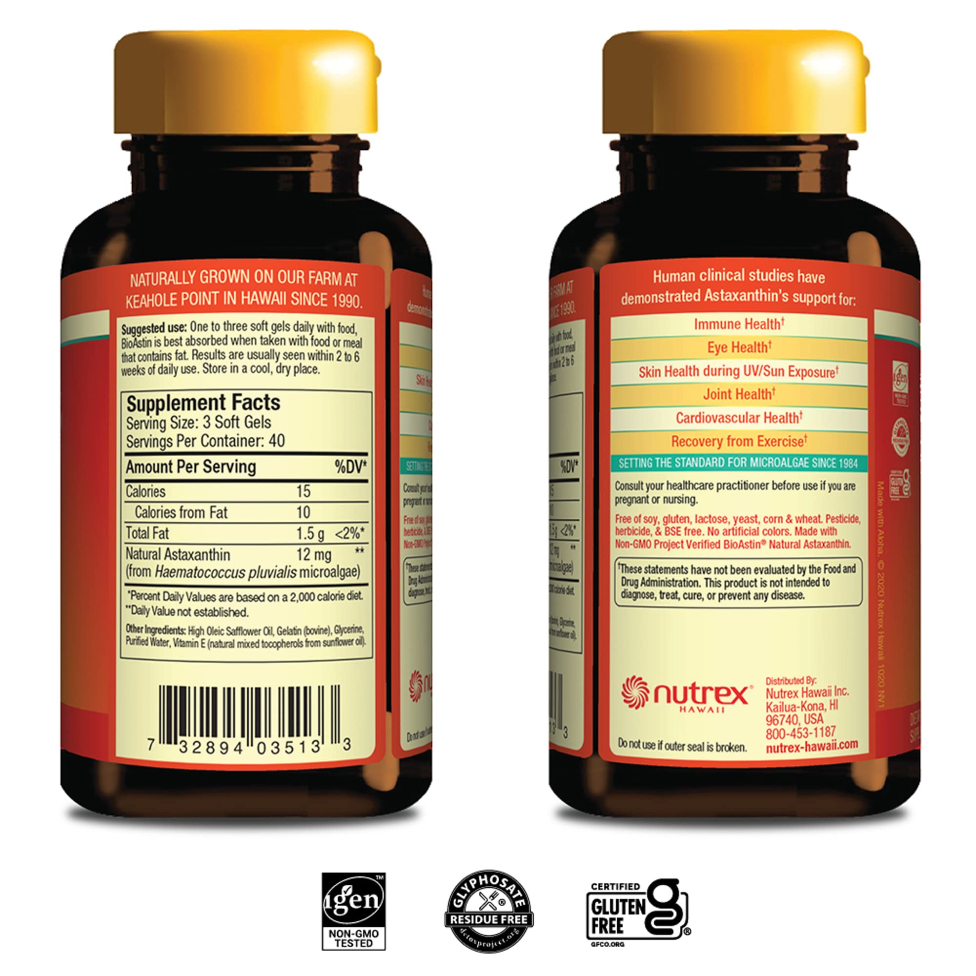 Foto 3 pulgar | Venta Internacional - Suplemento Nutrex Hawaii Bioastin de Astaxantina Hawaiana 4 mg