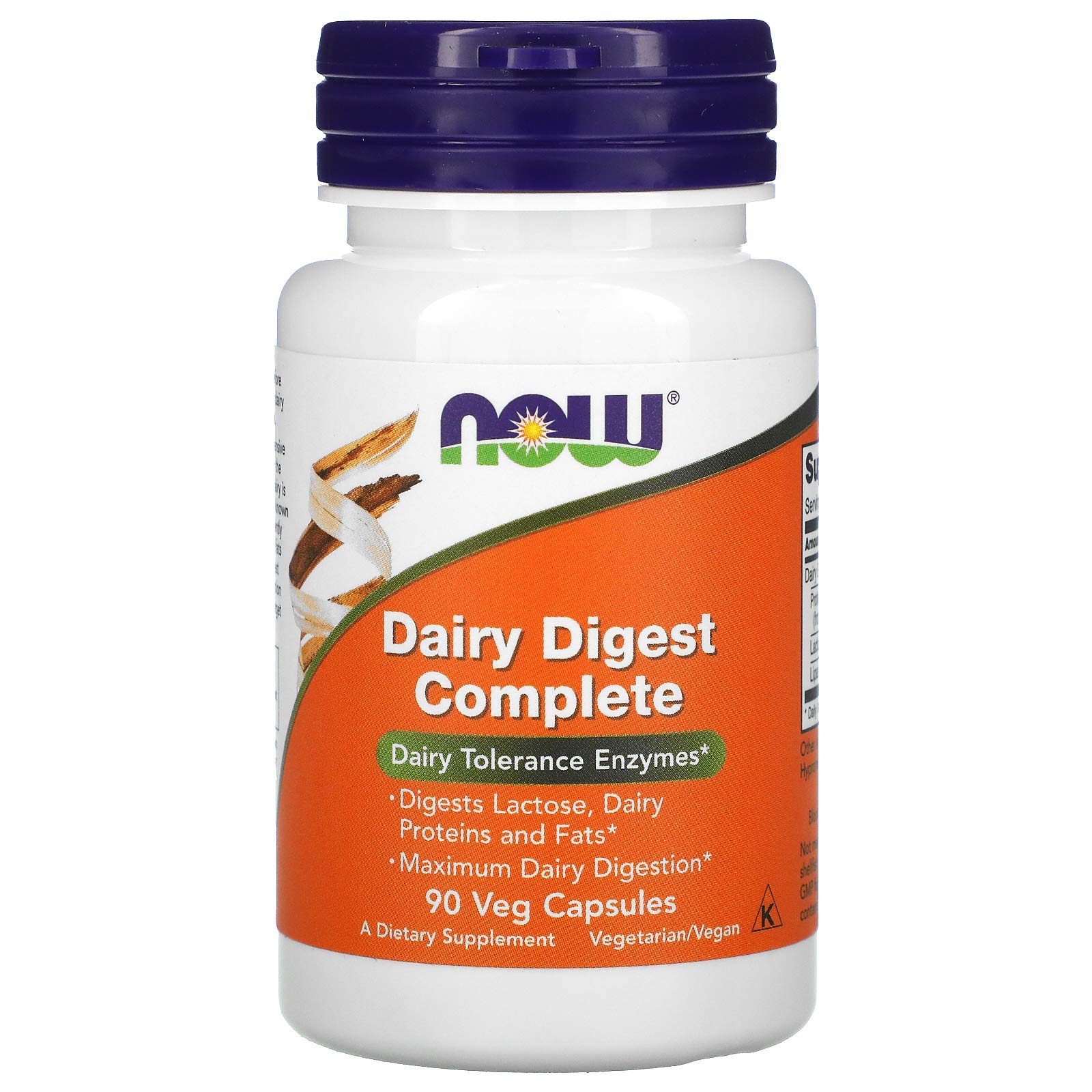 Foto 1 | Venta Internacional - Supplement Now Dairy Digest Complete 90 Cápsulas Vegetarianas