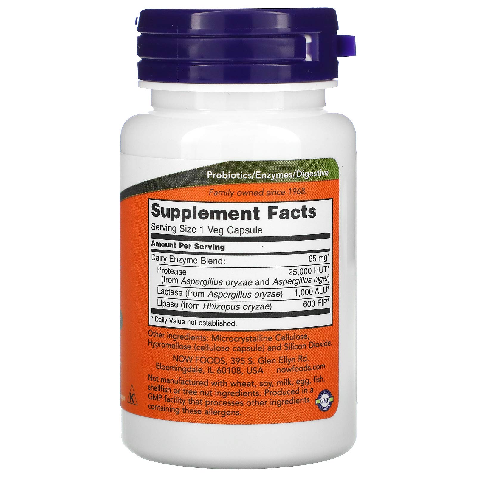 Foto 3 pulgar | Venta Internacional - Supplement Now Dairy Digest Complete 90 Cápsulas Vegetarianas