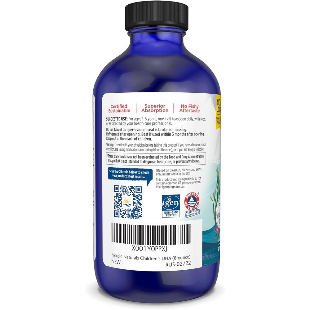 Foto 4 pulgar | Suplemento Alimenticio Líquido para Niños Nordic Naturals-DHA Omega 3 para Niños 8 Oz