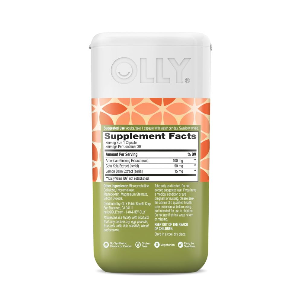 Foto 6 pulgar | Venta Internacional - Suplemento Olly Focus Adaptógen Con Ginseng Y Centella Asiática, 30 Unidades