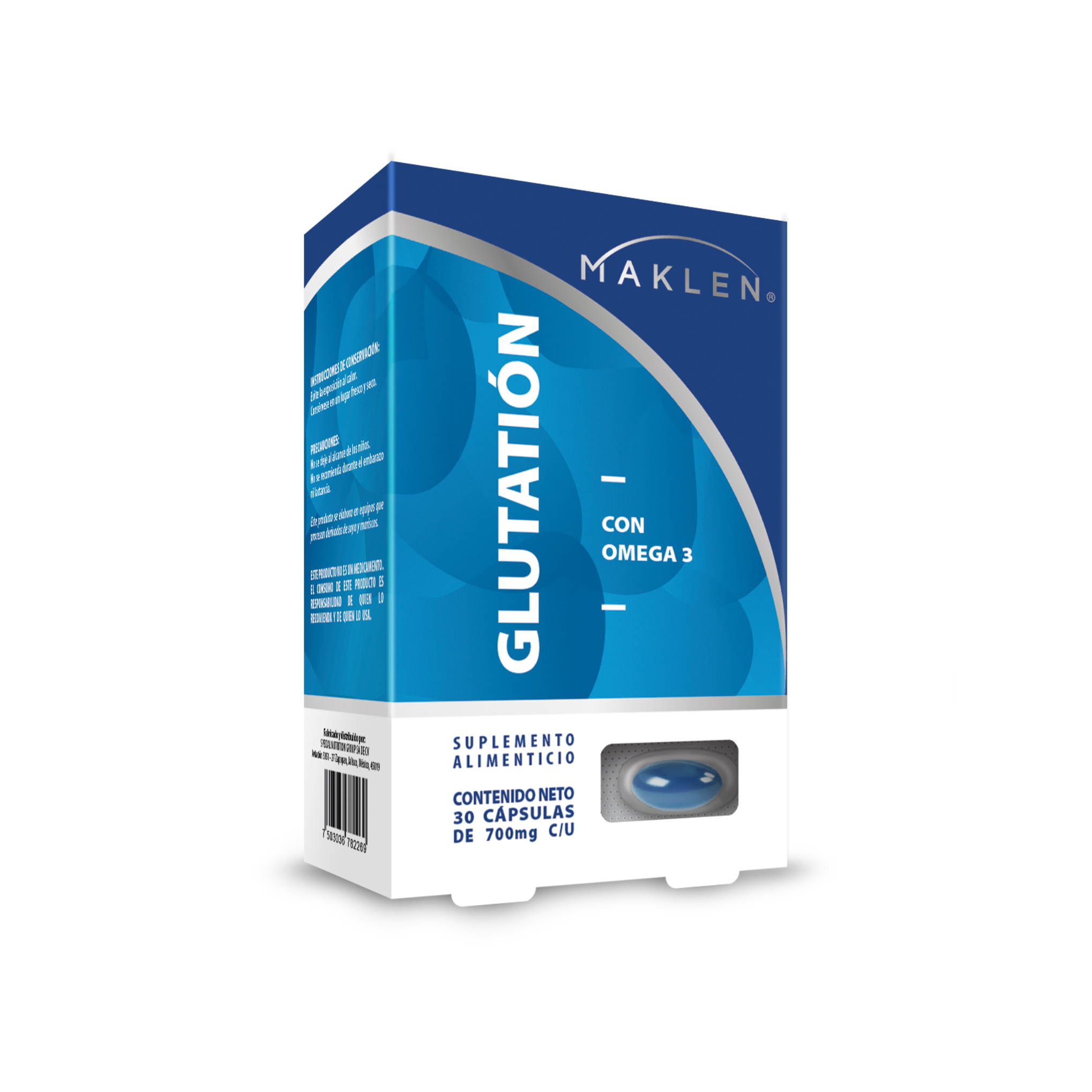 Foto 1 | Antioxidante Maestro Maklen Glutatión con Omega 3