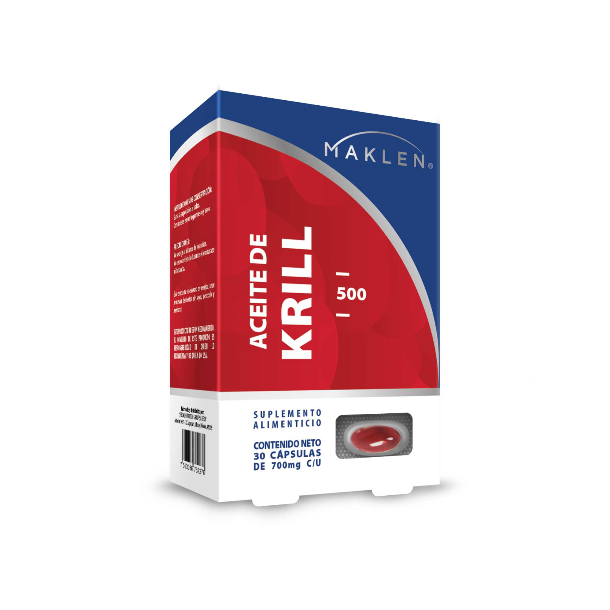 Foto 2 pulgar | Aceite de Krill Maklen