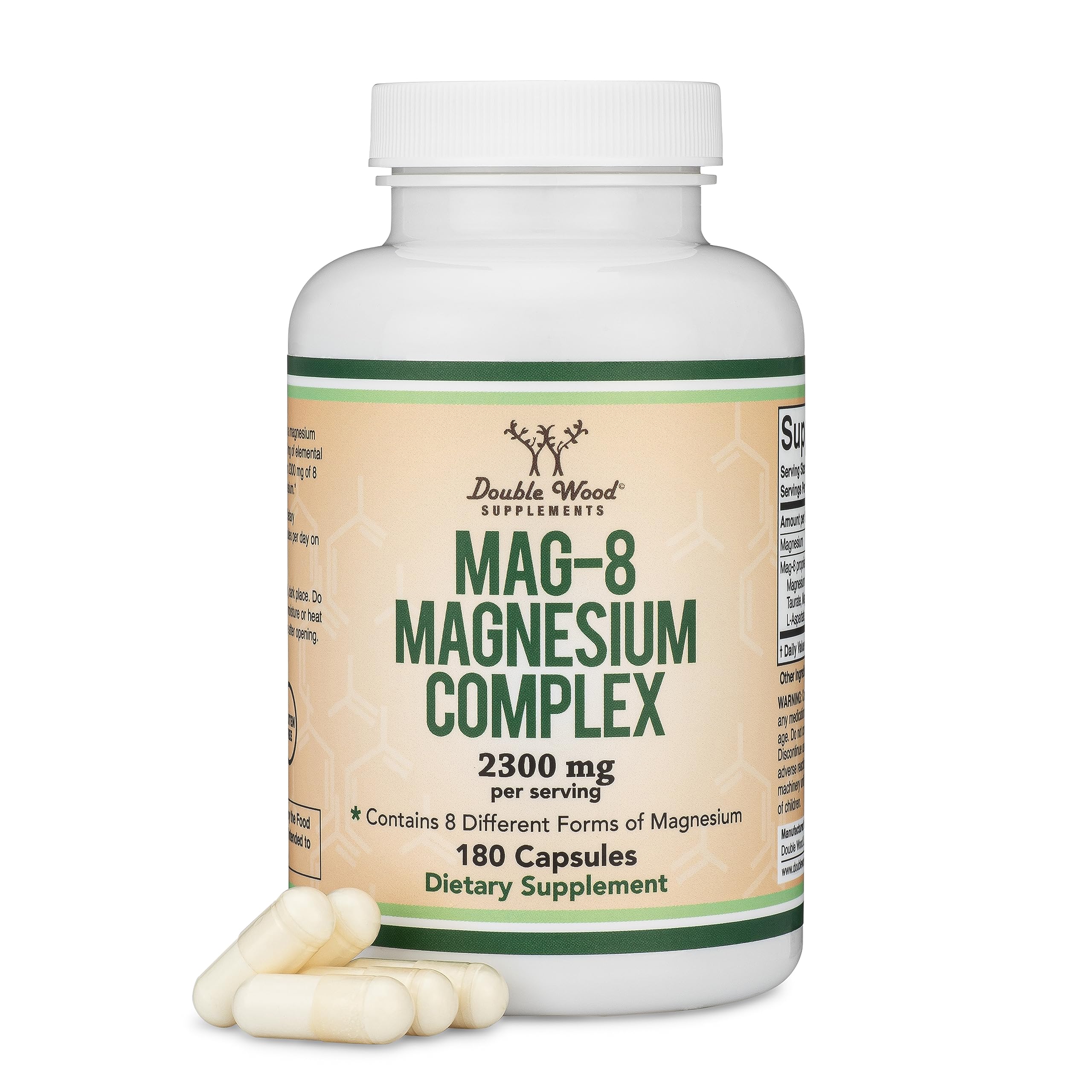 Foto 2 pulgar | Venta Internacional - Suplemento Complejo De Magnesio Mag-8 De Double Wood Supplements