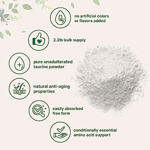 Foto 3 | Venta Internacional - Suplemento De Micronutrientes De Taurina En Polvo, 1 Kg, 2000 Mg/porción