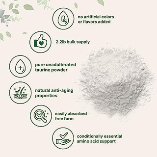 Foto 3 | Venta Internacional - Suplemento De Micronutrientes De Taurina En Polvo, 1 Kg, 2000 Mg/porción