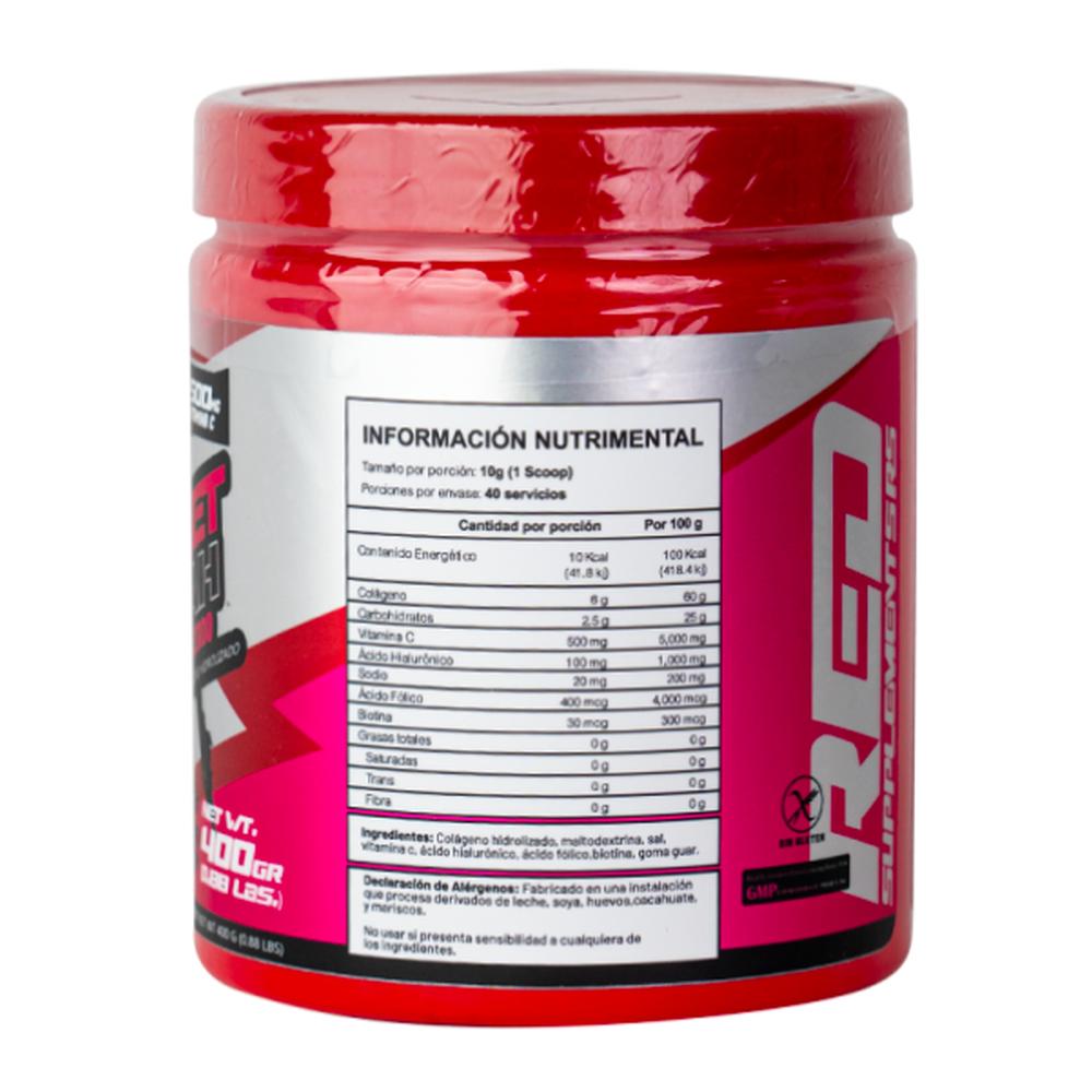 Foto 3 pulgar | Redline Colageno Hidrolizado Scarlet Cheetah Grosella 400gr