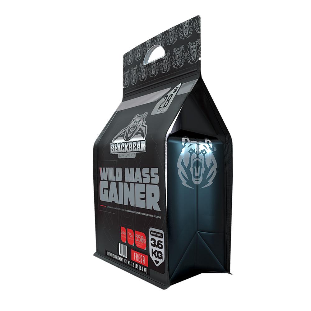 Foto 4 pulgar | Suplemento Blackbear Wild Mass Gainer de 3.6 Kg de Fresa