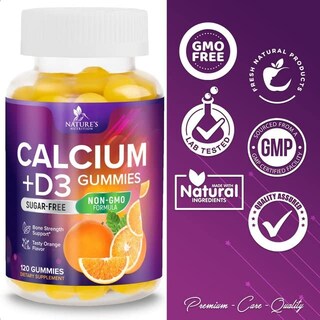 Foto 4 | Venta Internacional - Gominolas Calcium Gummy Bites Nature's Nutrition, 120 Gomitas Sin Azúcar