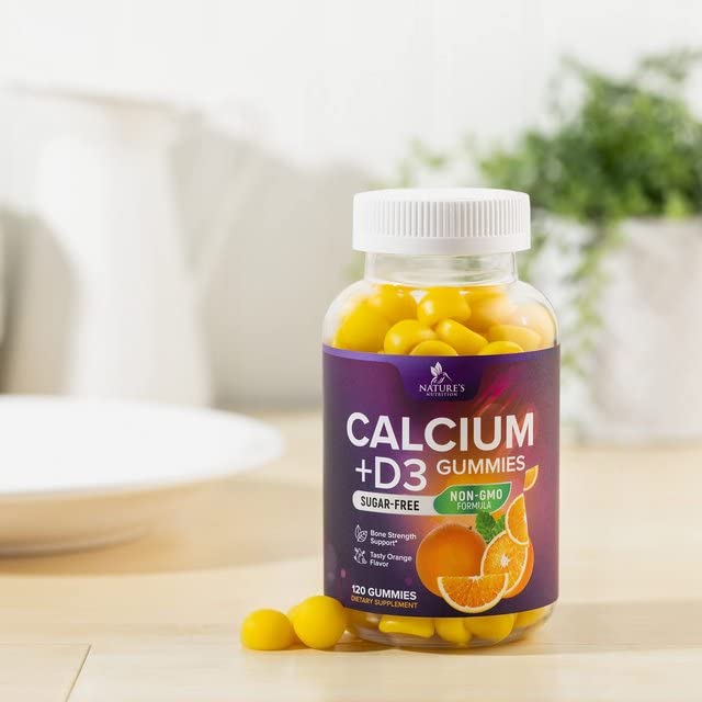 Foto 8 | Venta Internacional - Gominolas Calcium Gummy Bites Nature's Nutrition, 120 Gomitas Sin Azúcar