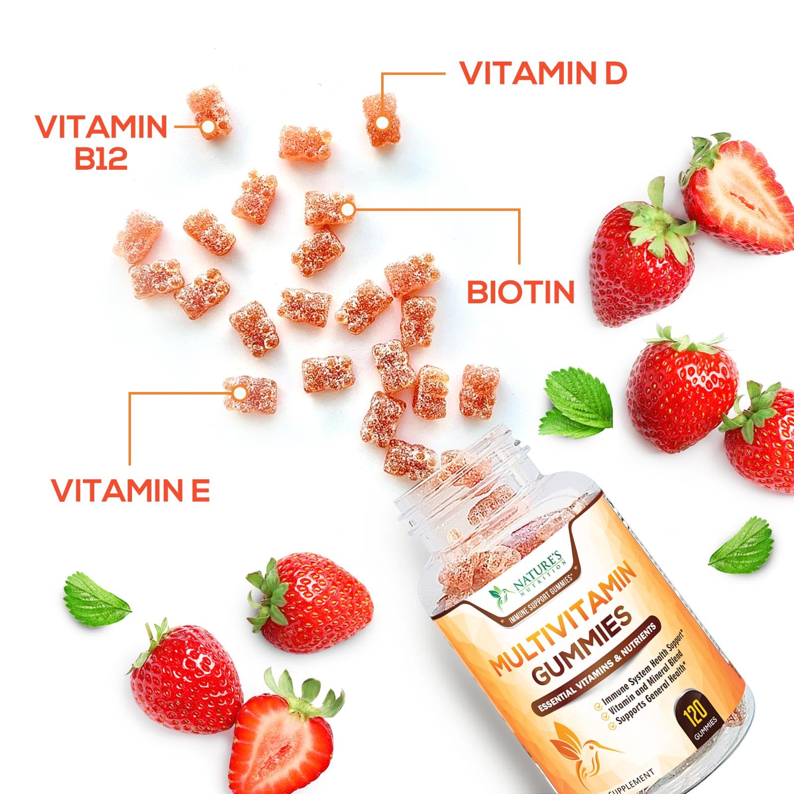 Foto 6 pulgar | Venta Internacional - Gomitas Multivitamínicas Nature's Nutrition Extra Strength 120 Unidades