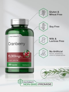 Foto 4 | Venta Internacional - Suplemento De Píldoras De Arándano, 1500 Mg, Más Vitamina C, 250 Cápsulas