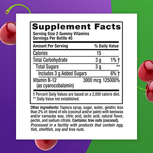 Foto 5 pulgar | Venta Internacional - Suplemento Vitafusion Extra Strength De Vitamina B12 3000 Mcg