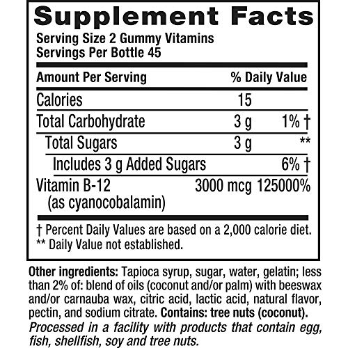 Foto 8 pulgar | Venta Internacional - Suplemento Vitafusion Extra Strength De Vitamina B12 3000 Mcg