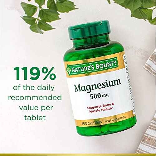 Foto 5 pulgar | Venta Internacional - Tabletas De Magnesio Nature's Bounty 500 Mg
