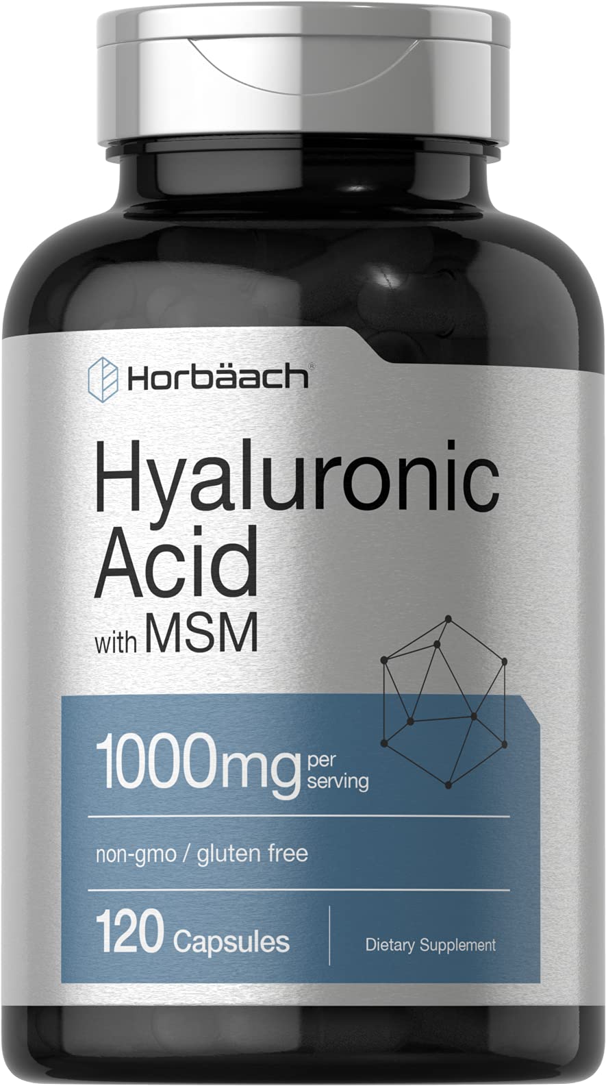 Foto 2 pulgar | Venta Internacional - Cápsulas De Ácido Hialurónico Horbäach 1000 Mg 120