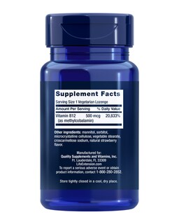 Foto 2 | Venta Internacional - Suplemento De Vitamina B12 Life Extension, Metilcobalamina, 500 Mcg