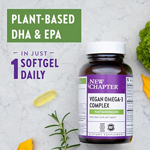 Foto 4 pulgar | Suplemento New Chapter Vegan Omega-3 Complex 30 Cápsulas Blandas - Venta Internacional.