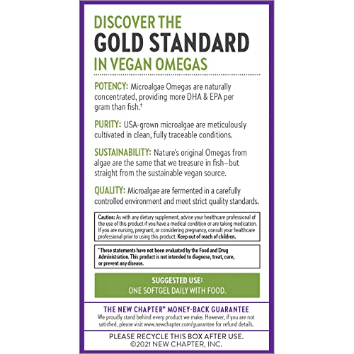 Foto 8 pulgar | Suplemento New Chapter Vegan Omega-3 Complex 30 Cápsulas Blandas - Venta Internacional.