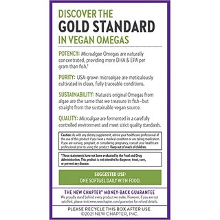 Foto 7 | Suplemento New Chapter Vegan Omega-3 Complex 30 Cápsulas Blandas - Venta Internacional.