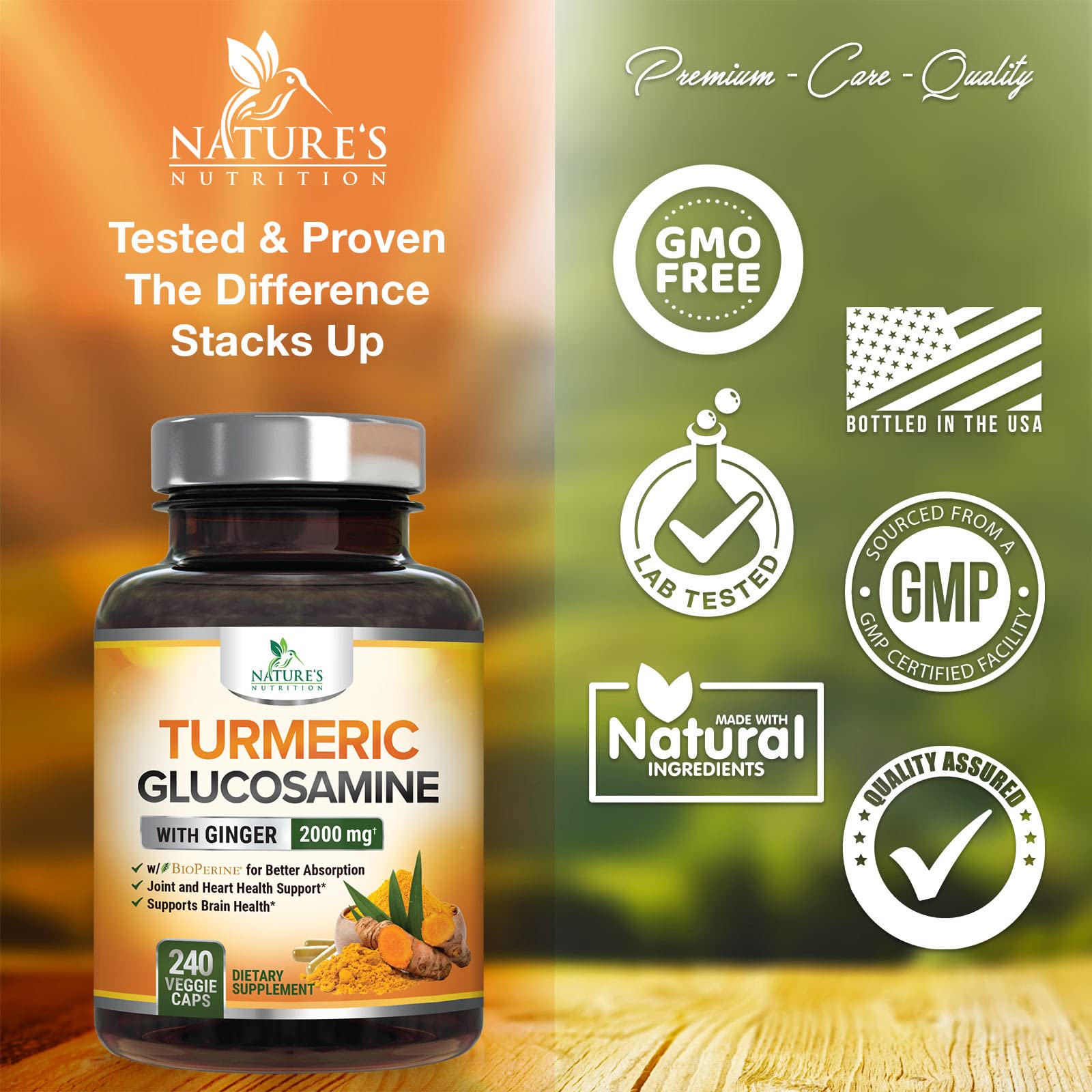 Foto 5 pulgar | Venta Internacional - Suplemento De Curcumina De Cúrcuma De Nature's Nutrition 2000 Mg 240 C