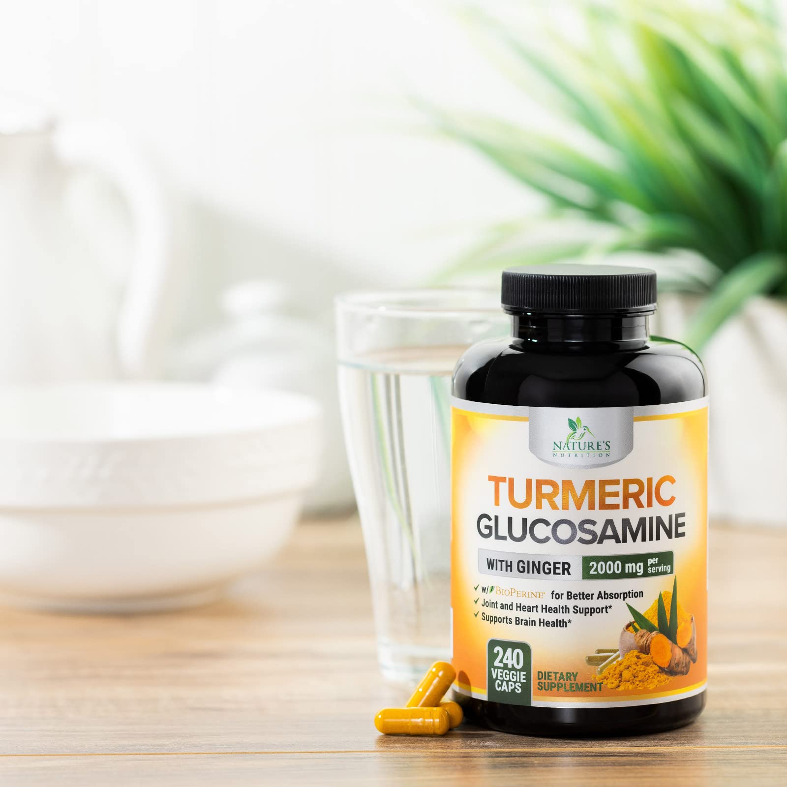 Foto 8 pulgar | Venta Internacional - Suplemento De Curcumina De Cúrcuma De Nature's Nutrition 2000 Mg 240 C