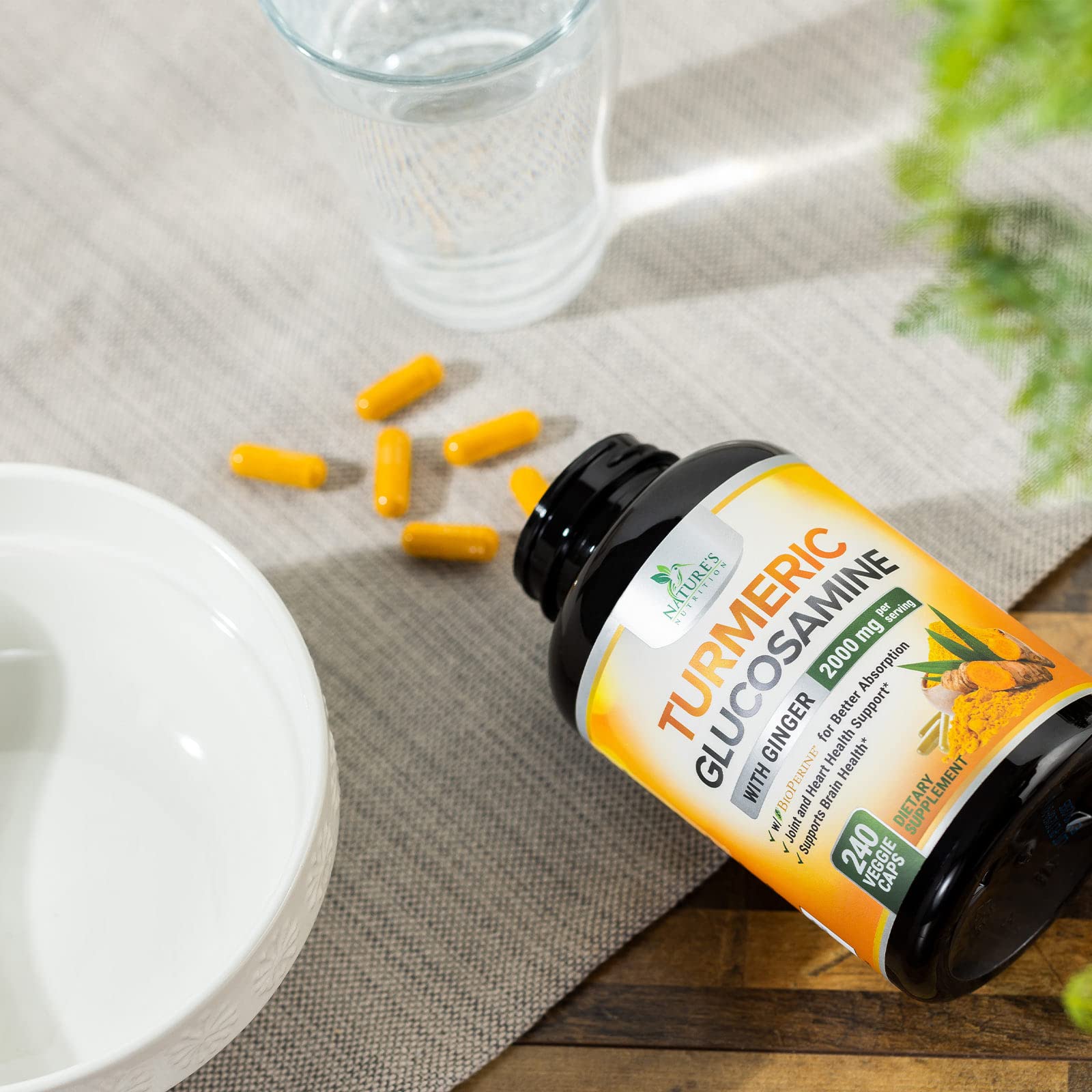 Foto 9 pulgar | Venta Internacional - Suplemento De Curcumina De Cúrcuma De Nature's Nutrition 2000 Mg 240 C