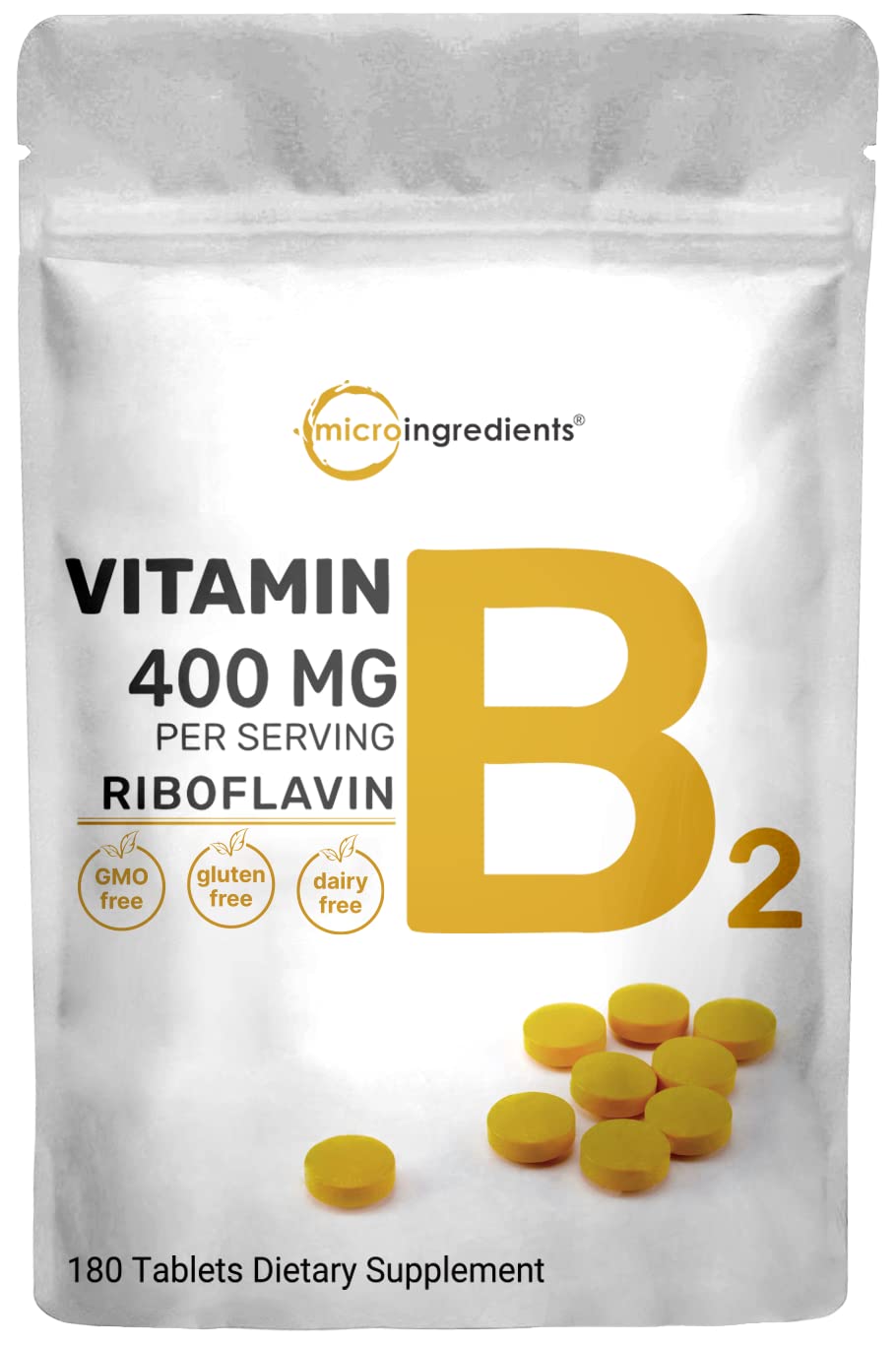 Foto 2 pulgar | Venta Internacional - Suplemento De Vitamina B2, Microingredientes, 400 Mg, 180 Tabletas