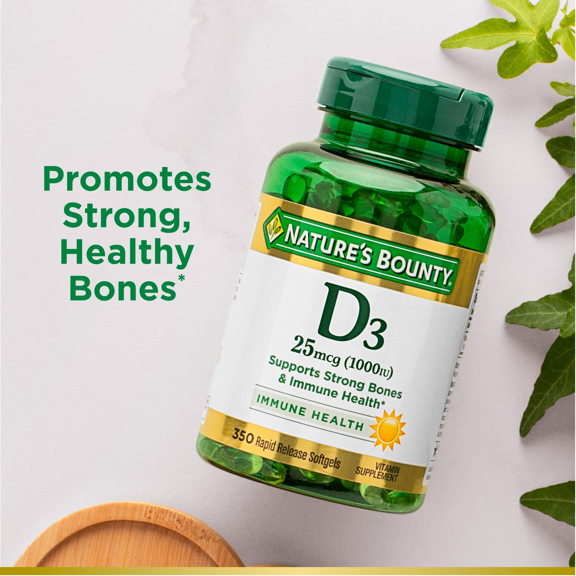 Foto 5 pulgar | Venta Internacional - Cápsulas Blandas De Vitamina D3 Nature's Bounty 1000 Ui, 350 Cápsulas Blandas