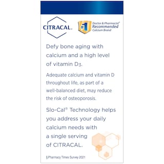 Foto 8 | Venta Internacional - Suplemento De Calcio Citracal Slow Release 1200 Con Vitamina D3