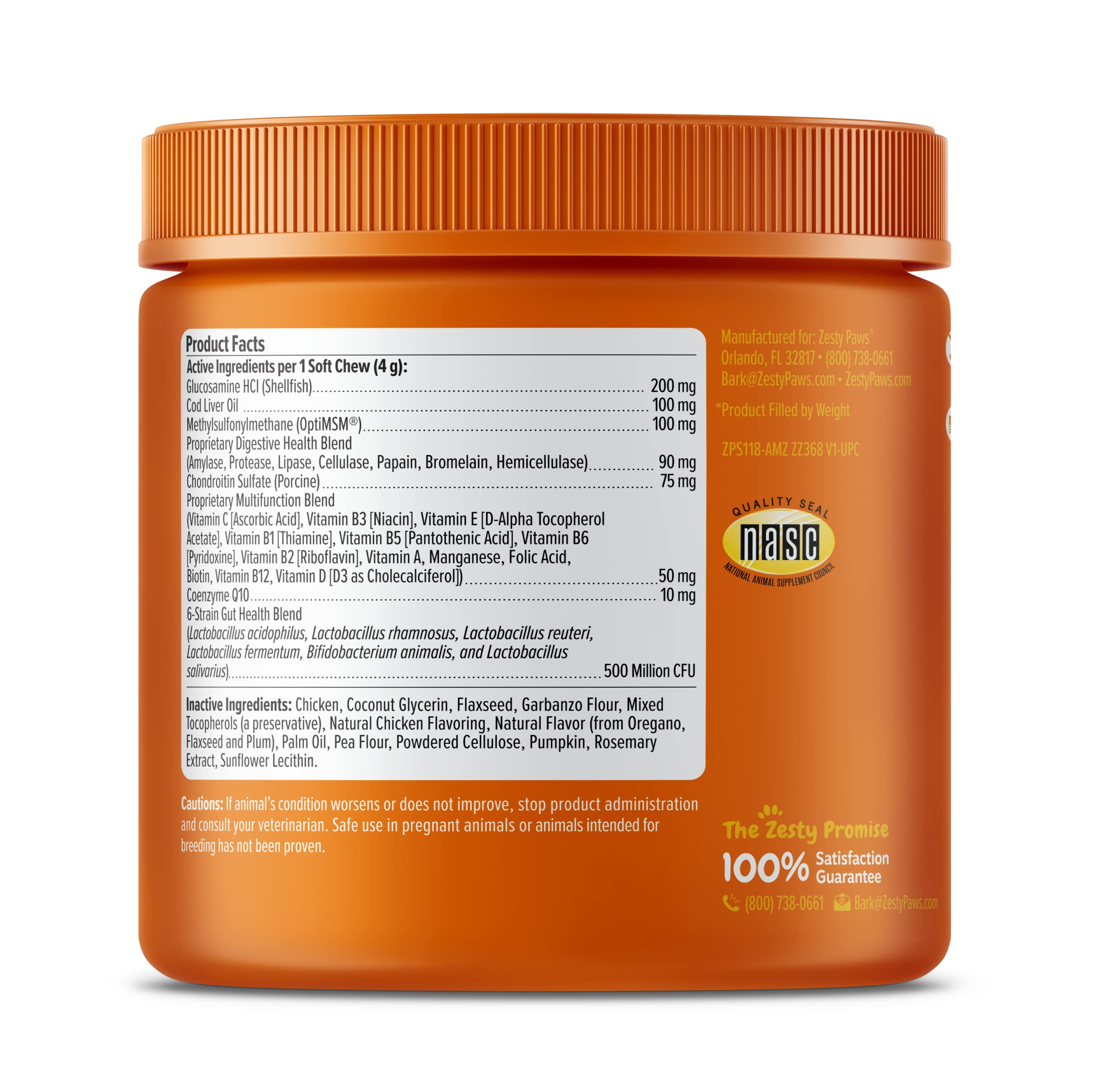 Foto 8 pulgar | Venta Internacional - Golosinas Multivitamínicas Supplement Zesty Paws Para Perros, 90 Unidades