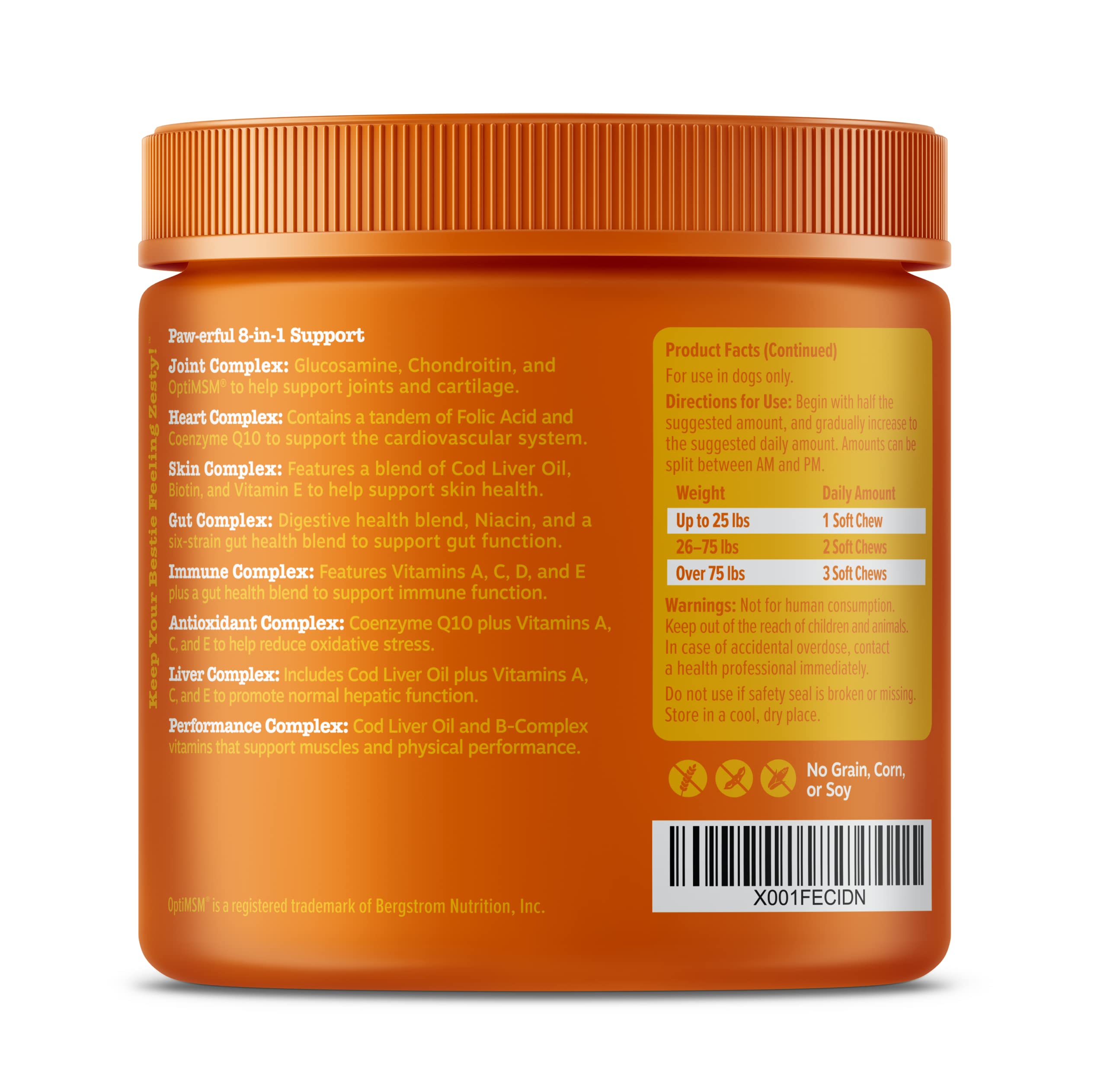 Foto 8 | Venta Internacional - Golosinas Multivitamínicas Supplement Zesty Paws Para Perros, 90 Unidades