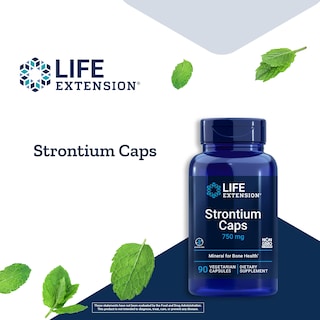 Foto 4 | Venta Internacional - Supplement Life Extension, Cápsulas De Estroncio, 750 Mg, 90 Cápsulas