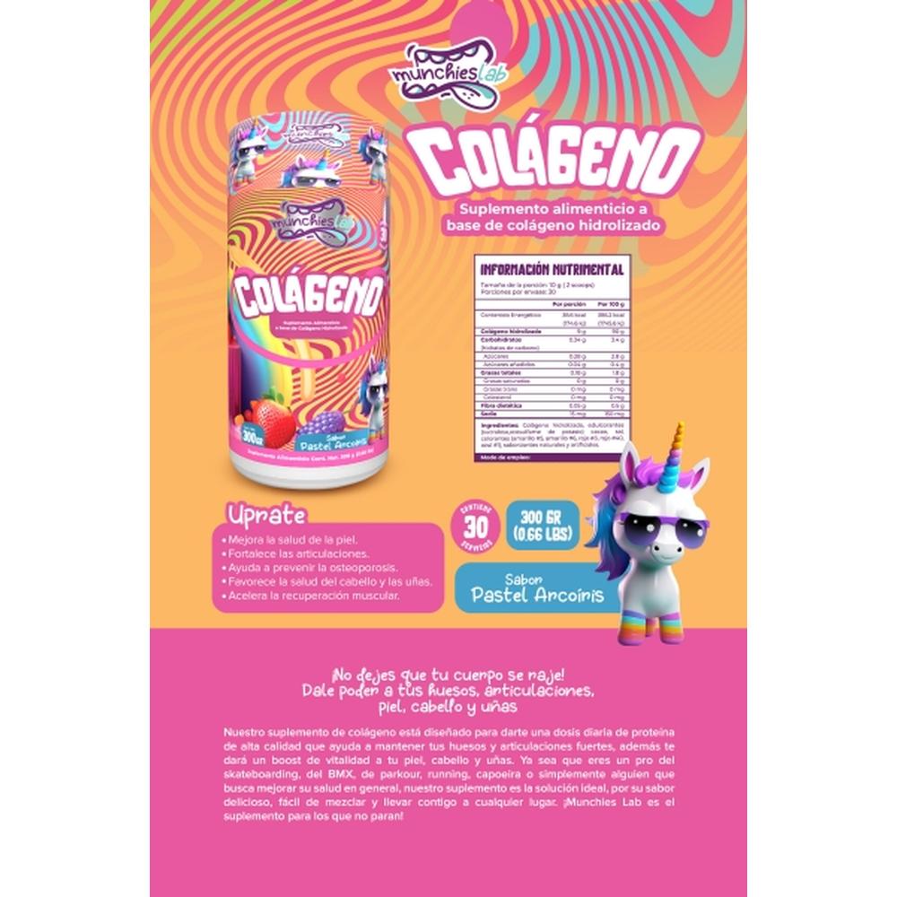Foto 5 pulgar | Munchies Lab Colágeno Hidrolizado Pastel Arcoiris 300gr