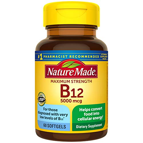 Foto 2 pulgar | Venta Internacional - Suplemento De Vitamina B12 Nature Made 5000 Mcg 60 Cápsulas Blandas