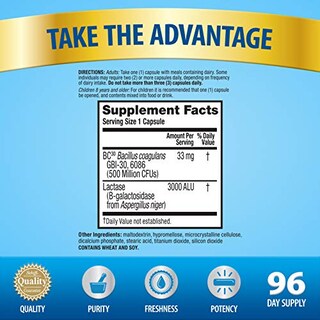 Foto 4 | Venta Internacional - Suplemento Digestive Advantage Lactose Support 96 Comprimidos