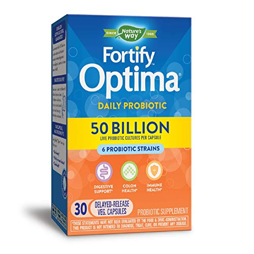 Venta Internacional - Probiótico Nature's Way Fortify Optima 50 Mil Millones, 30 Cápsulas