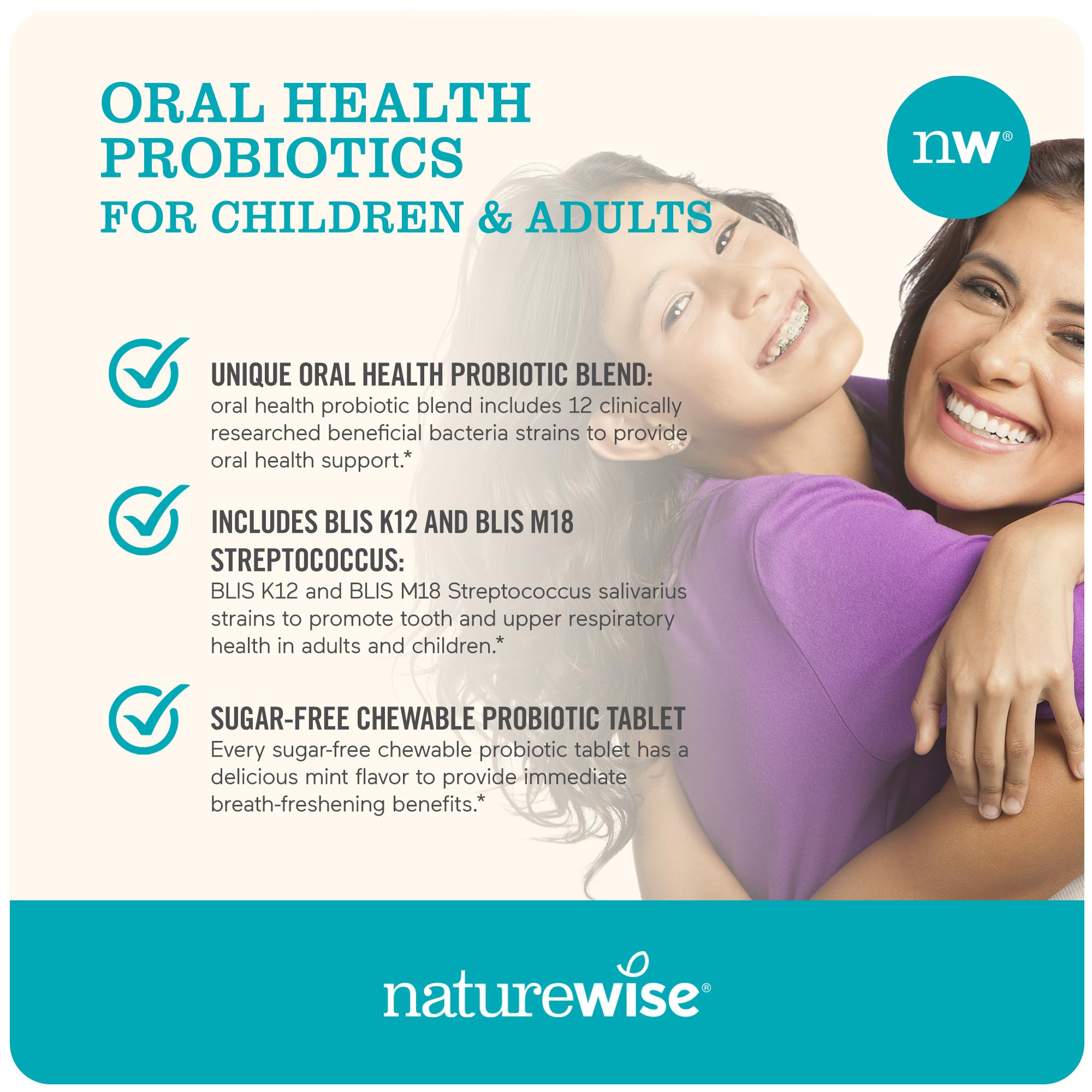 Foto 5 pulgar | Venta Internacional - Tabletas Probióticas Naturewise Para La Salud Bucal Y El Cuidado De Los Dientes