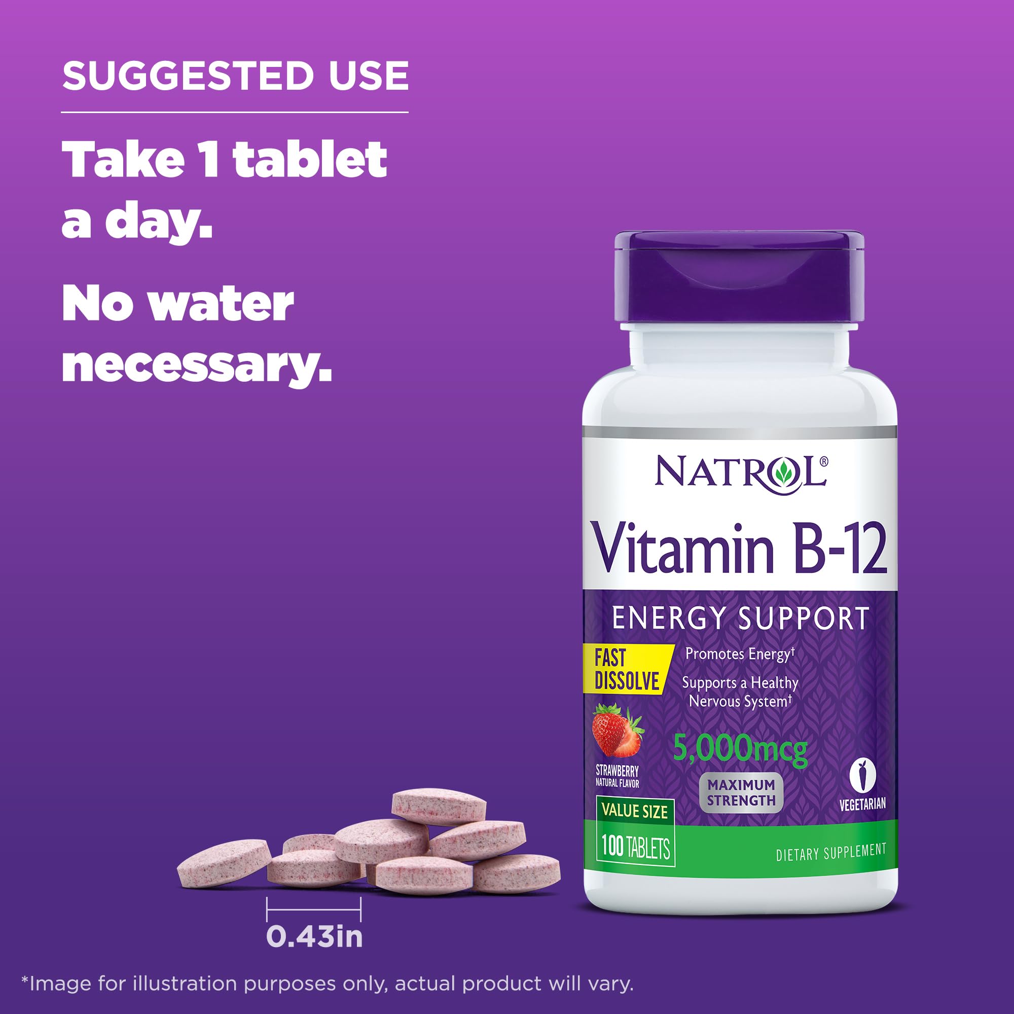 Foto 6 pulgar | Venta Internacional - Tabletas Energéticas De Vitamina B12 5