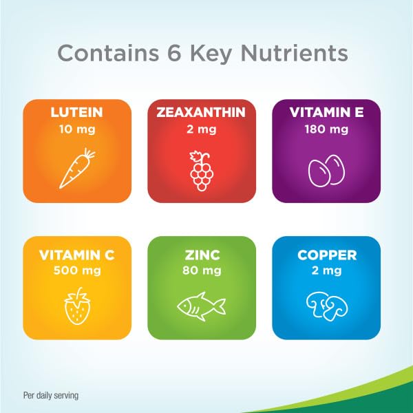 Foto 5 pulgar | Venta Internacional - Suplemento De Vitaminas Y Minerales Para Los Ojos Preservision Areds 2
