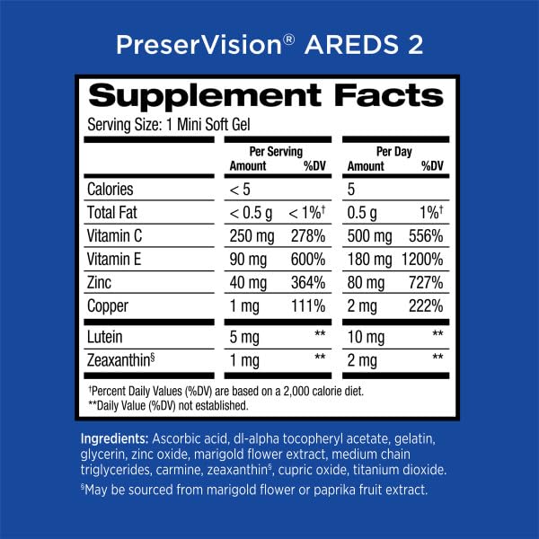 Foto 6 | Venta Internacional - Suplemento De Vitaminas Y Minerales Para Los Ojos Preservision Areds 2